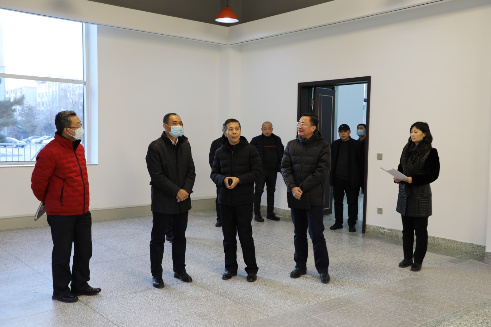 市委副书记于万军检查指导我校图书馆改造工作